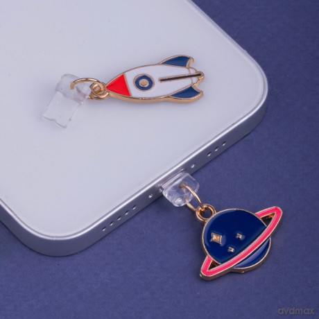 Zawieszka Charms USB-C space