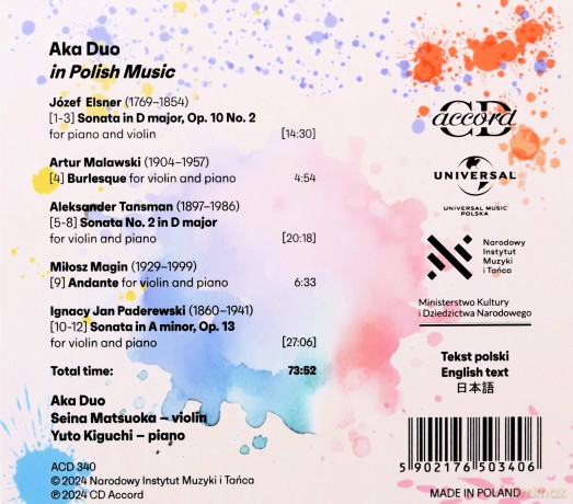 Aka Duo: Aka Duo In Polish Music [CD]