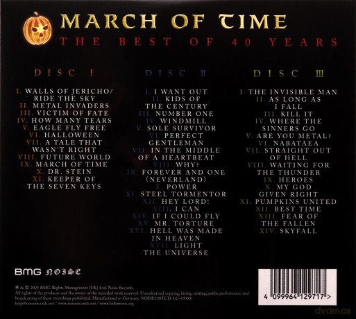 Helloween: March Of Time - Best Of 40 Years [3CD]