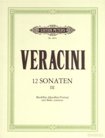 12 Sonatas Op.1 Vol.3 Violon - Francesco Maria Vera [KSIĄŻKA]