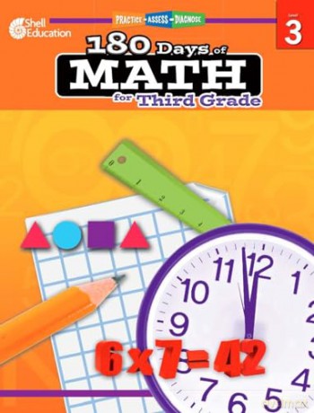 180 Days of Math for Third Grade: Practice, Assess, Diagnose (180 Days of Practice) - Jodene Smith [KSIĄŻKA]