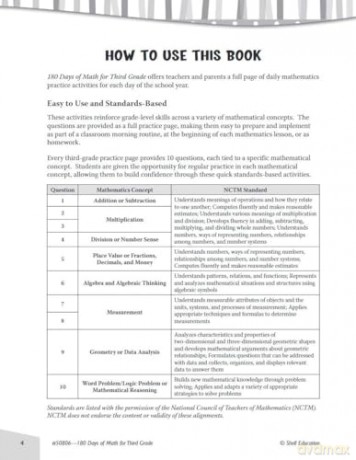 180 Days of Math for Third Grade: Practice, Assess, Diagnose (180 Days of Practice) - Jodene Smith [KSIĄŻKA]