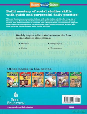 180 Days of Social Studies for Second Grade: Practice, Assess, Diagnose (180 Days of Practice) - Terri McNamara [KSIĄŻKA]
