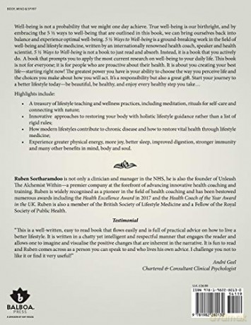 5 1/2 Ways to Well-Being: A Comprehensive Lifestyle Medicine Prescription to Optimise Your Psychological Health, Prevent Disease and Live with Vitality and Joy - Ruben Seetharamdoo PhD [KSIĄŻKA]