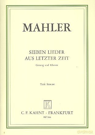 7 Late Songs - Gustav Mahler [KSIĄŻKA]