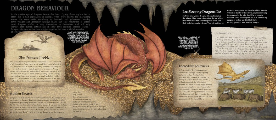 A Natural History of Dragons (Folklore Field Guides) - Emily Hawkins [KSIĄŻKA]