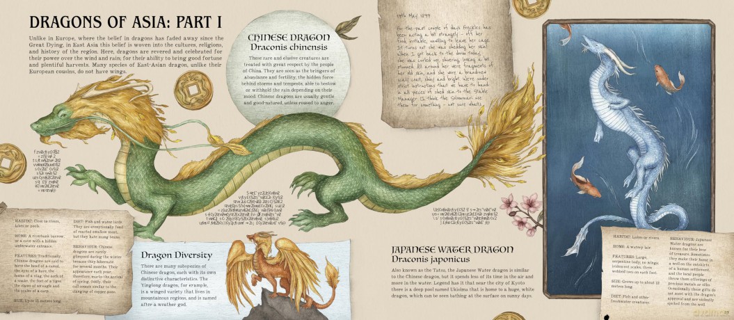 A Natural History of Dragons (Folklore Field Guides) - Emily Hawkins [KSIĄŻKA]