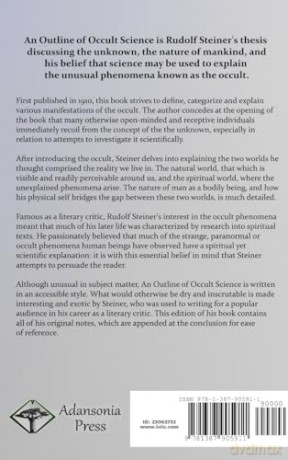An Outline of Occult Science: The Esoteric Realms and Unseen Worlds Beyond Our Own, and the Evolution of Man's Spiritual Science (Hardcover) - Rudolf Steiner [KSIĄŻKA]