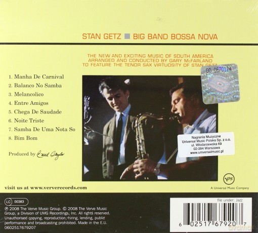 Stan Getz: Big Band Bossa Nova (digipack) [CD]