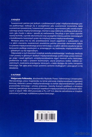 Suwerenność państwa w przestrzeni powietrznej: geneza, zakres i ewolucja - Polkowska Małgorzata [KSIĄŻKA]