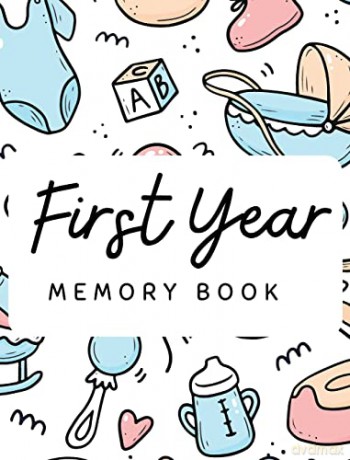 Baby's 1st Year Memory Book - Pick Me Read Me Press [KSIĄŻKA]