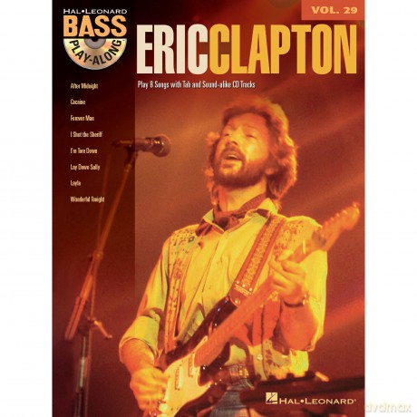 Bass Play-Along: Volume 29: Eric Clapton (Book/CD) (Bass Play-Along, 29) - Eric Clapton [KSIĄŻKA]