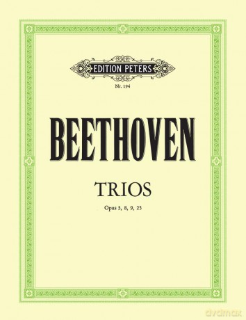 Beethoven Trios Opus 3, 8, 9 ,25 - Ludwig van Beethoven [KSIĄŻKA]