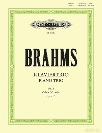 Brahms: Trio No. 3 in C Op.87 (piano, violin and cello parts) (EP3899C) (Edition Peters) - Johannes Brahms [KSIĄŻKA]