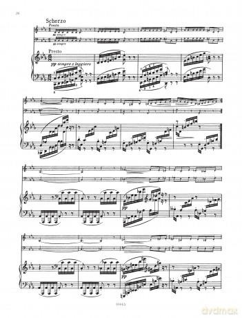 Brahms: Trio No. 3 in C Op.87 (piano, violin and cello parts) (EP3899C) (Edition Peters) - Johannes Brahms [KSIĄŻKA]