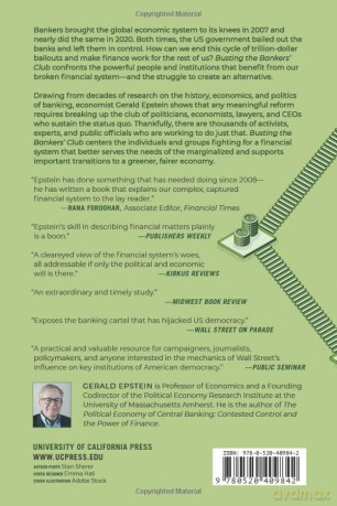 Busting the Bankers' Club: Finance for the Rest of Us - Gerald Epstein [KSIĄŻKA]