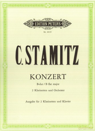 Carl Stamitz-Concerto in B flat-2 Clarinets and Piano - Desconocido [KSIĄŻKA]