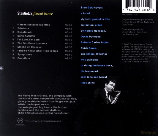 Stan Getz: Finest Hour [CD]