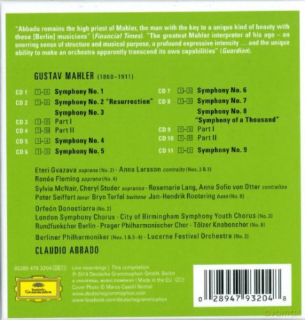 Claudio Abbado: Mahler Symphonies [11CD]