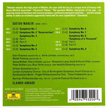 Claudio Abbado: Mahler Symphonies [11CD]