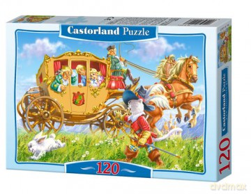 120x Puzzle Kartonowe Kot W Butach Wiek 5+ [PUZZLE]