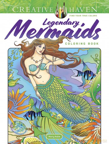 Creative Haven Legendary Mermaids Coloring Book - Marty Noble [KSIĄŻKA]