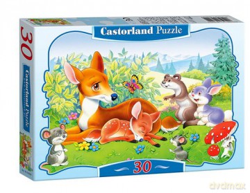 30x Puzzle Kartonowe Bambi Wiek 4+ [PUZZLE]
