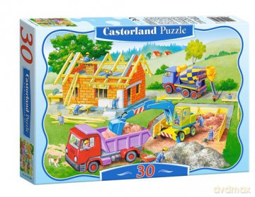 30x Puzzle Kartonowe Budowanie Domu Wiek 4+ [PUZZLE]