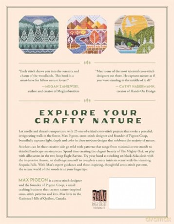 Cross-Stitch in the Forest: 25 Projects to Capture the Beauty of Nature - Max Pigeon [KSIĄŻKA]