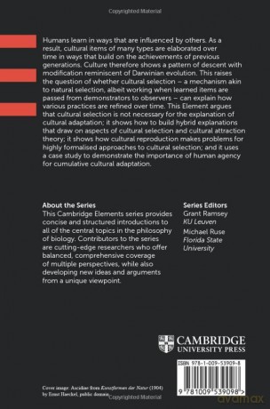 Cultural Selection (Elements in the Philosophy of Biology) - Tim Lewens [KSIĄŻKA]