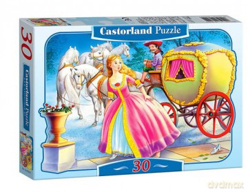30x Puzzle Kartonowe Kopciuszek Wiek 4+ [PUZZLE]