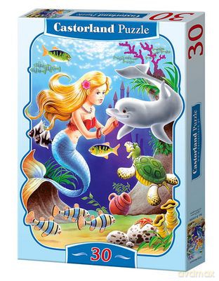 30x Puzzle Kartonowe Mała Syrenka Wiek 4+ [PUZZLE]