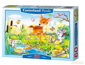 60x Puzzle Kartonowe Bambi Wiek 4+ [PUZZLE]