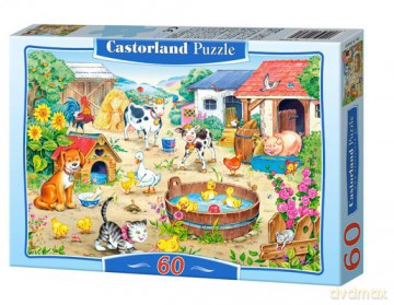 60x Puzzle Kartonowe Farma Wiek 4+ [PUZZLE]