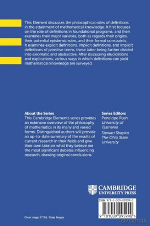 Definitions and Mathematical Knowledge (Elements in the Philosophy of Mathematics) - Sereni [KSIĄŻKA]