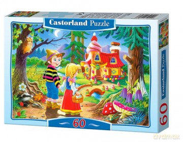 60x Puzzle Kartonowe Jaś I Małgosia Wiek 4+ [PUZZLE]