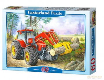 60x Puzzle Kartonowe Traktor Wiek 4+ [PUZZLE]