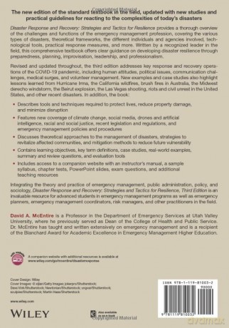 Disaster Response and Recovery: Strategies and Tactics for Resilience - David A. McEntire [KSIĄŻKA]