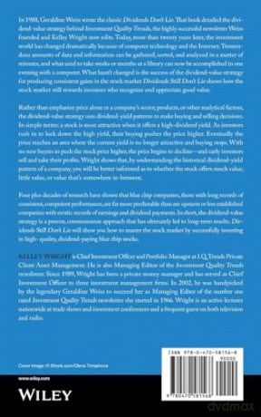 Dividends Still Don't Lie: The Truth About Investing in Blue Chip Stocks and Winning in the Stock Market - Wright [KSIĄŻKA]