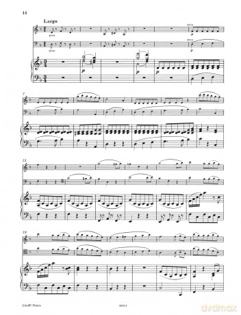 Donizetti: Trio in E flat (violin, cello and piano) (EP8116): Part(s) (Edition Peters) - Gaetano Donizetti [KSIĄŻKA]