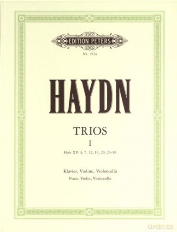 EDITION PETERS HAYDN JOSEPH - PIANO TRIOS, COMPLETE VOL.1 - PIANO TRIOS Classical sheets Piano - Ed: Reutter Haydn [KSIĄŻKA]