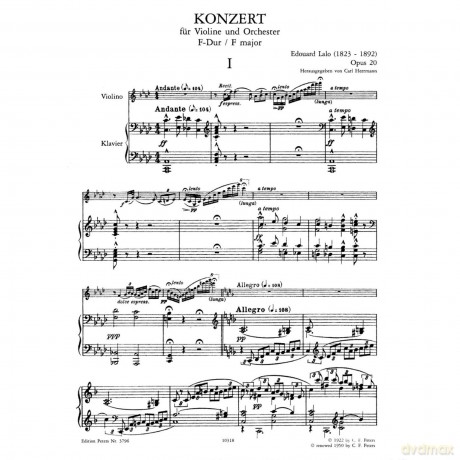 Edouard Lalo-Concerto No.1 Op.20 - Édouard Lalo [KSIĄŻKA]
