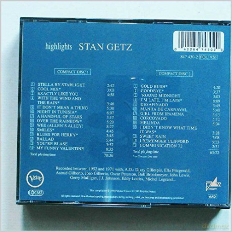 Stan Getz: Highlights [2CD]