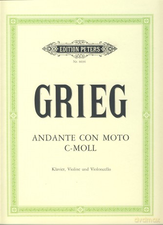 Edvard Grieg-Andante Con Moto C-Viola, Cello and Piano - Grieg [KSIĄŻKA]