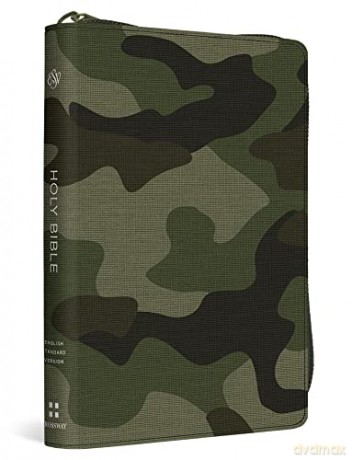 ESV Compact Bible, Canvas with Zipper, Camo Design: Esv Bible Canvas With Zipper, Camo Design [KSIĄŻKA]