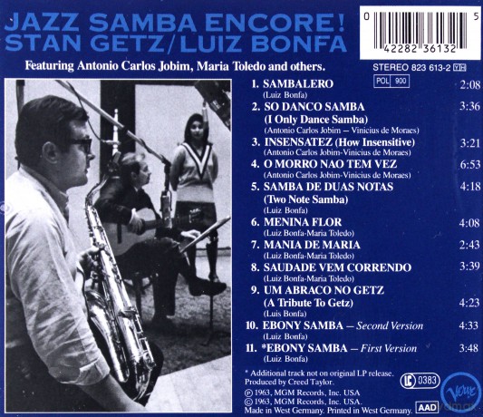Stan Getz: Jazz Samba Encore [CD]