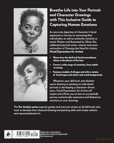 Facial Expressions for Artists: Techniques for Capturing Emotion and Mood in Portrait and Character Drawings (10) - Oliver Sin [KSIĄŻKA]