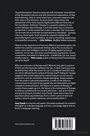 Falling for Therapy: Psychotherapy from a Client's Point of View - Anna Sands [KSIĄŻKA]