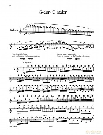 Furstenau: 26 Advanced Exercises Op.107 Vol.1 (Flute) (EP5950A): Nos. 1-14 (Sharp Keys) (Edition Peters) - Werner Richter [KSIĄŻKA]