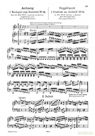 Gluck: Orpheus (Mixed Voice Choir and Piano) (EP54A) - Christoph Willibald Gluck [KSIĄŻKA]